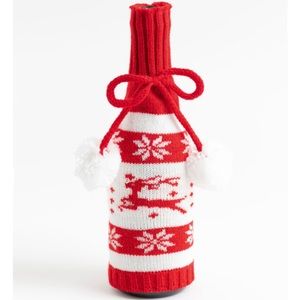 Holiday Bottle Sweater Red White NWT